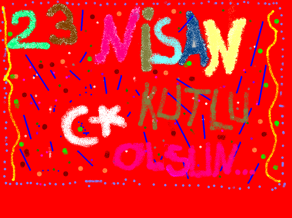 Aydın Didim Valiler İlköğretim Okulu 2009-2010 eğitim öğretim yılı 7/C sınıfı öğrencilerimiz Nisa, Melek ve Rümeysa birlikte paint programında çizmişti sanırım.